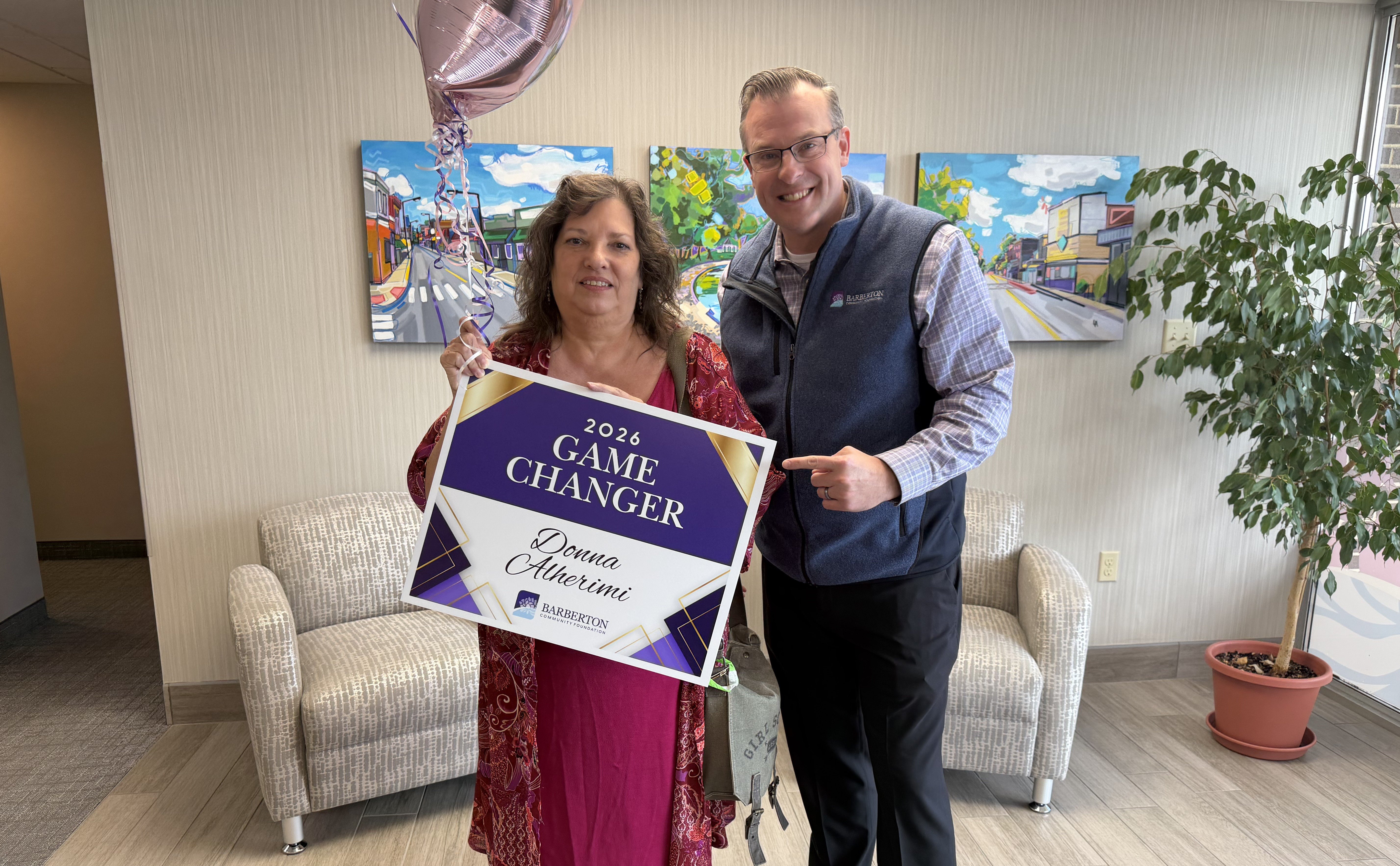 Barberton Community Foundation Names Donna Alherimi 2026 Individual Game Changer Award Recipient