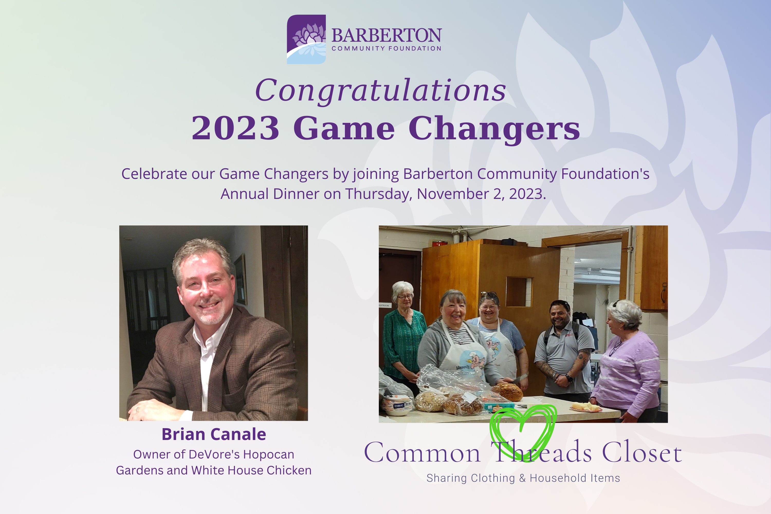 Meet Barberton Community Foundation’s 2023 Game Changers