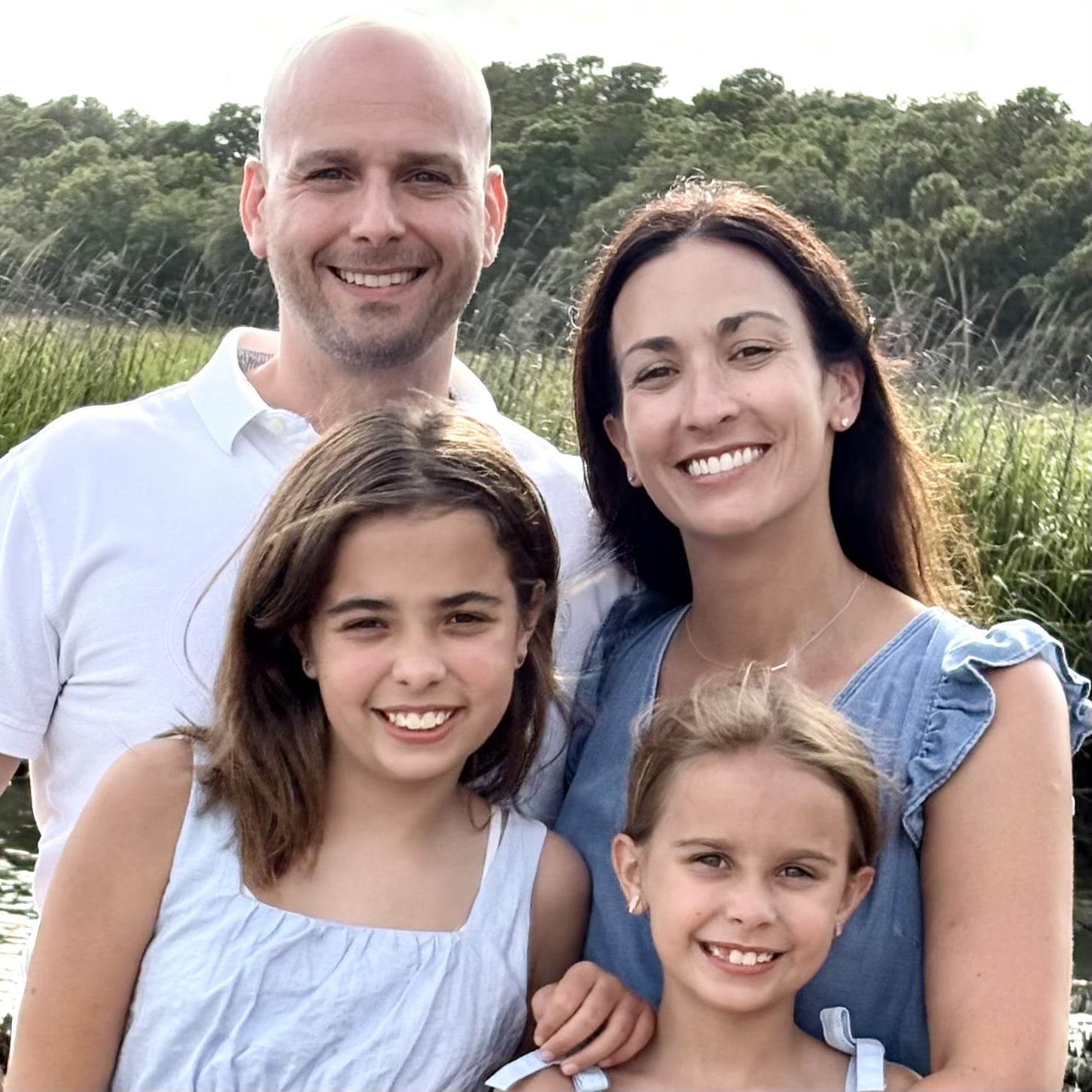 Julie and Jayson Humble with their two daughters
