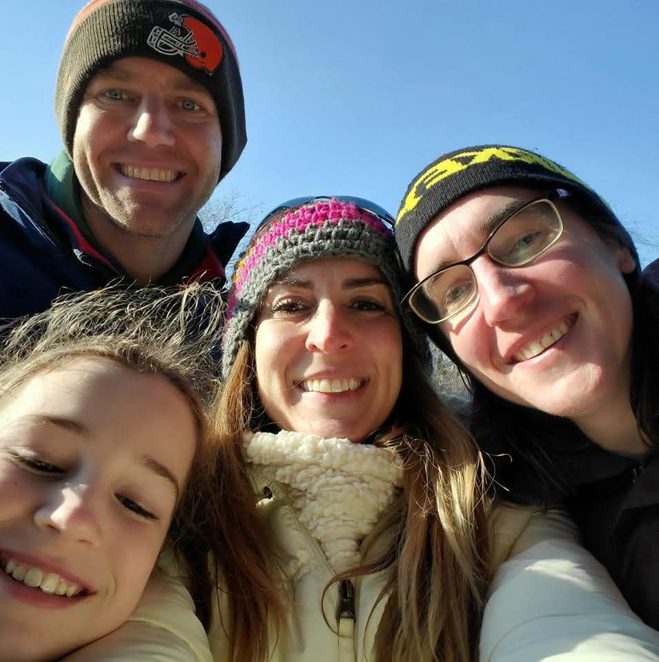 Kim Klimas with her family