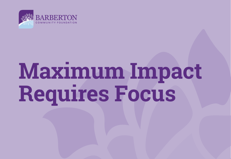 Maximum Impact Requires Focus